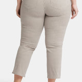 Marilyn Straight Ankle Jeans In Plus Size - Sandbar Stripe