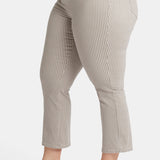 Marilyn Straight Ankle Jeans In Plus Size - Sandbar Stripe