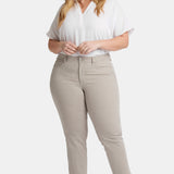 Marilyn Straight Ankle Jeans In Plus Size - Sandbar Stripe
