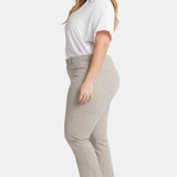 Marilyn Straight Ankle Jeans In Plus Size - Sandbar Stripe