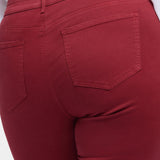 Marilyn Straight Jeans In Plus Size - Wild Currant