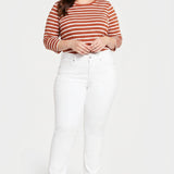 Waist-Match™ Marilyn Straight Jeans In Plus Size - Optic White