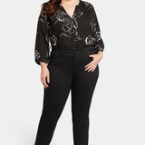 Waist-Match™ Marilyn Straight Jeans In Plus Size - Black