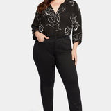 Waist-Match™ Marilyn Straight Jeans In Plus Size - Black
