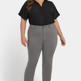 Marilyn Straight Jeans In Plus Size - Lunar Stone