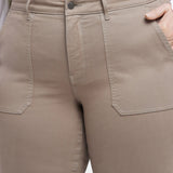 Marilyn Straight Jeans In Plus Size - Country Oak