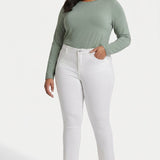 Sheri Slim Ankle Jeans In Plus Size - Optic White