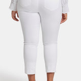Sheri Slim Ankle Jeans In Plus Size - Optic White