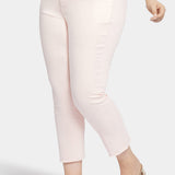 Sheri Slim Ankle Jeans In Plus Size - Carnation