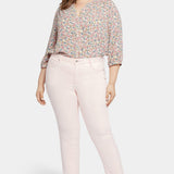 Sheri Slim Ankle Jeans In Plus Size - Carnation
