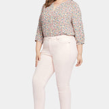 Sheri Slim Ankle Jeans In Plus Size - Carnation