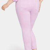 Sheri Slim Ankle Jeans In Plus Size - Mauve Mist