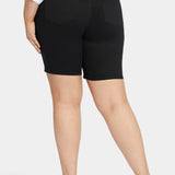 Ella Denim Shorts In Plus Size - Black