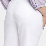 Boyfriend Denim Shorts In Plus Size - Optic White