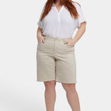 Lilly Denim Shorts In Plus Size - Feather