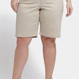 Lilly Denim Shorts In Plus Size - Feather