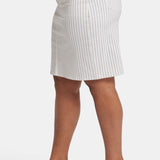 High Waist Skirt In Plus Size - Beach Cruise Stripe