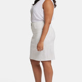 High Waist Skirt In Plus Size - Beach Cruise Stripe