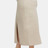 High Rise Long Skirt In Plus Size - Feather