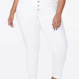 Ami Skinny Ankle Jeans In Plus Size - Optic White