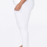 Ami Skinny Ankle Jeans In Plus Size - Optic White