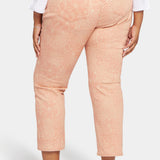 Marilyn Straight Ankle Jeans In Plus Size - Mirage Leopard