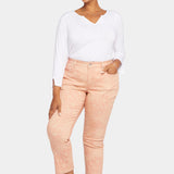 Marilyn Straight Ankle Jeans In Plus Size - Mirage Leopard