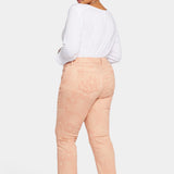 Marilyn Straight Ankle Jeans In Plus Size - Mirage Leopard