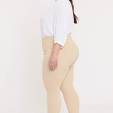 Skinny Ankle Pull-On Jeans In Plus Size - Marisol Warm Sand