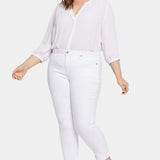 Sheri Slim Ankle Jeans In Plus Size - Optic White