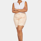 Ella Denim Shorts In Plus Size - Daydream Leopard