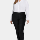Basic Legging Pants In Plus Size - Black