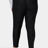 Basic Legging Pants In Plus Size - Black