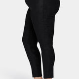Basic Legging Pants In Plus Size - Black