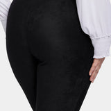 Basic Legging Pants In Plus Size - Black