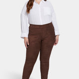 Basic Legging Pants In Plus Size - Dark Chocolate