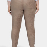Basic Legging Pants In Plus Size - Saddlewood