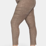 Basic Legging Pants In Plus Size - Saddlewood
