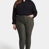 Sheri Slim Jeans In Plus Size - Vine Leaf