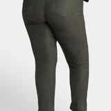 Sheri Slim Jeans In Plus Size - Vine Leaf
