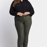 Sheri Slim Jeans In Plus Size - Vine Leaf
