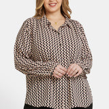 Modern Blouse In Plus Size - Corinth Peaks
