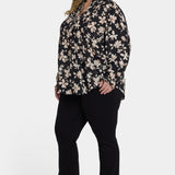 Pleated Front Tunic In Plus Size - Claudette