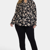 Pleated Front Tunic In Plus Size - Claudette