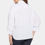 Zoey Blouse in Plus Size - Optic White