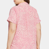 Becky Short Sleeved Blouse In Plus Size - Alana