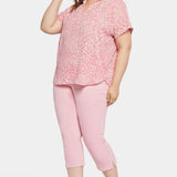 Becky Short Sleeved Blouse In Plus Size - Alana