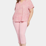 Becky Short Sleeved Blouse In Plus Size - Alana