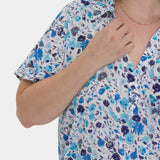 Becky Short Sleeved Blouse In Plus Size - Jimena Garden