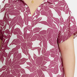 Becky Short Sleeved Blouse In Plus Size - Adonia